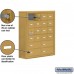 Salsbury Cell Phone Storage Locker - with Front Access Panel - 6 Door High Unit (8 Inch Deep Compartments) - 16 A Doors (15 usable) and 4 B Doors - Gold - Surface Mounted - Master Keyed Locks